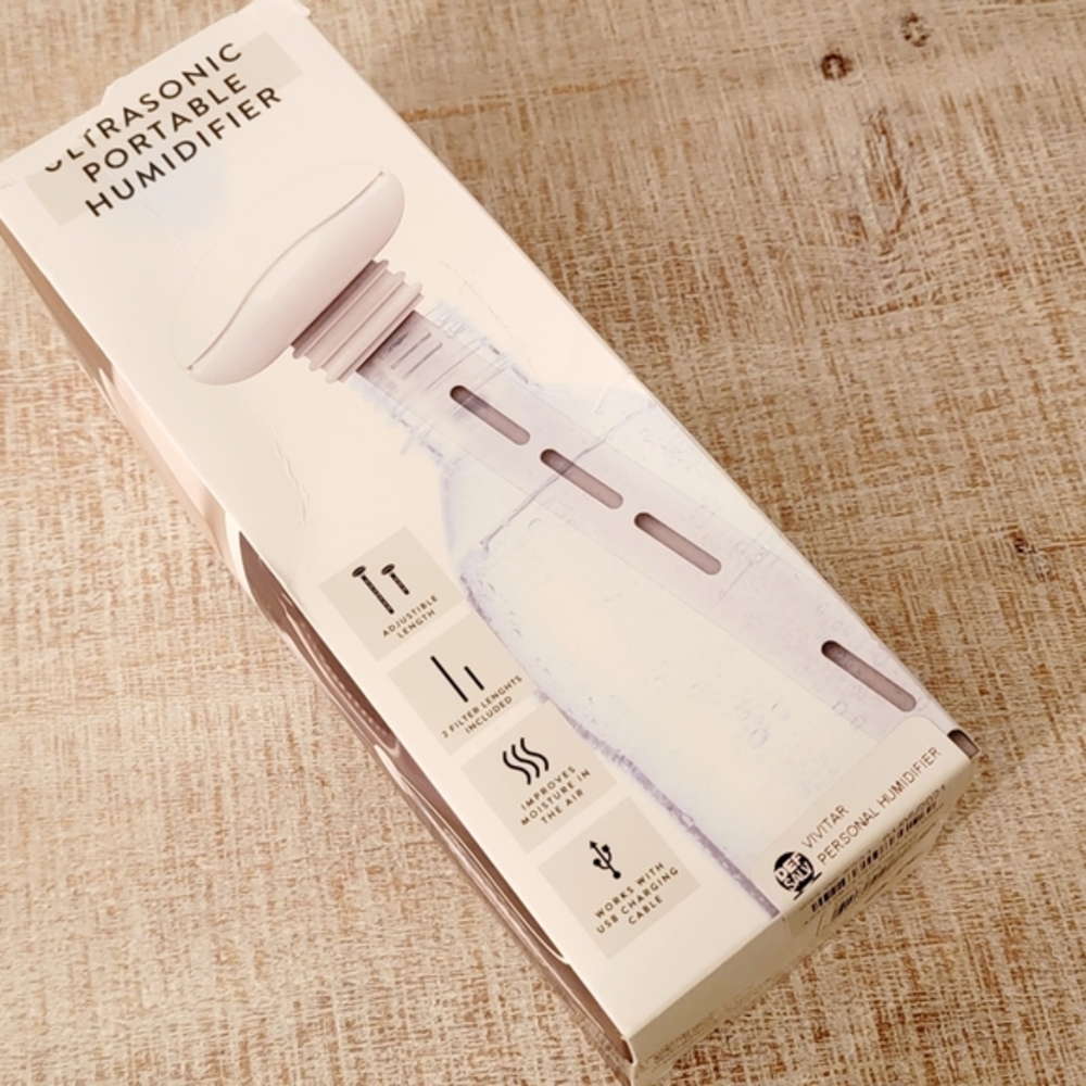 Vivitar USB‎ Chargeable 2 Filter Lengths Ultrasonic Portable Personal Humidifier
